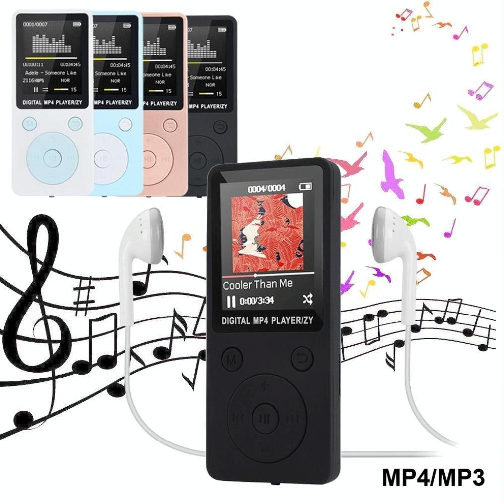 Portable Mp4 Music Player With Fm Radio & Recording Black - White No Memory 9
