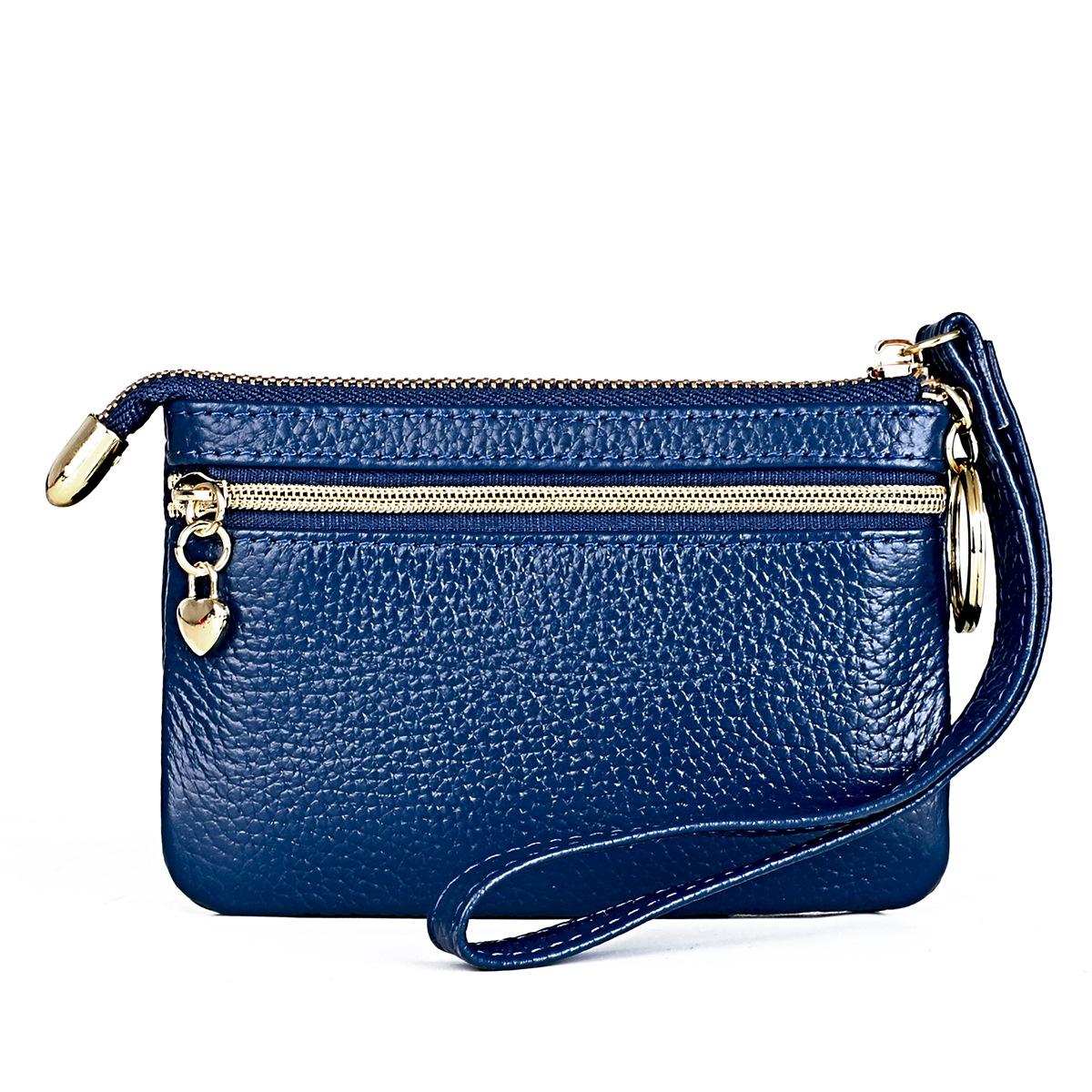 Mini Leather Fox Key Case for Sewing Thread - Blue 14
