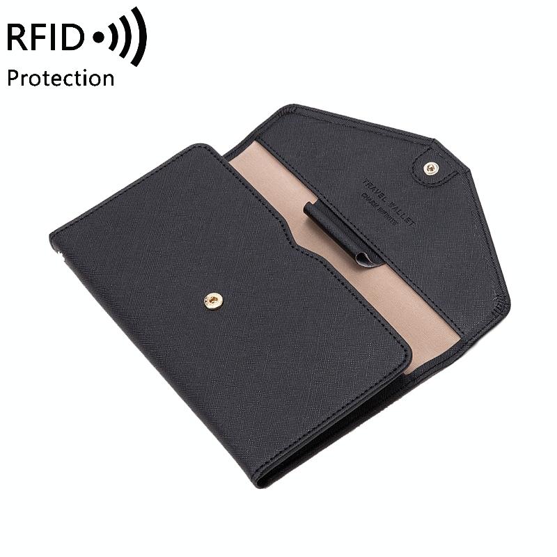 Rfid-blocking Passport & Card Bag - Secure & Compact - Red 5