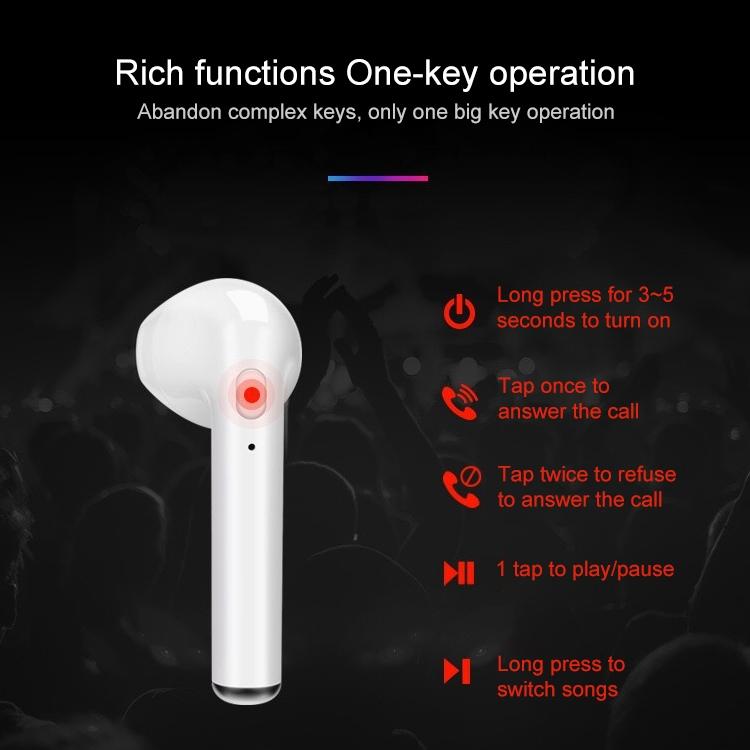 Wireless Bluetooth Tws Earphones with Charging Bin - I7s Binaural Plating - Pink 11
