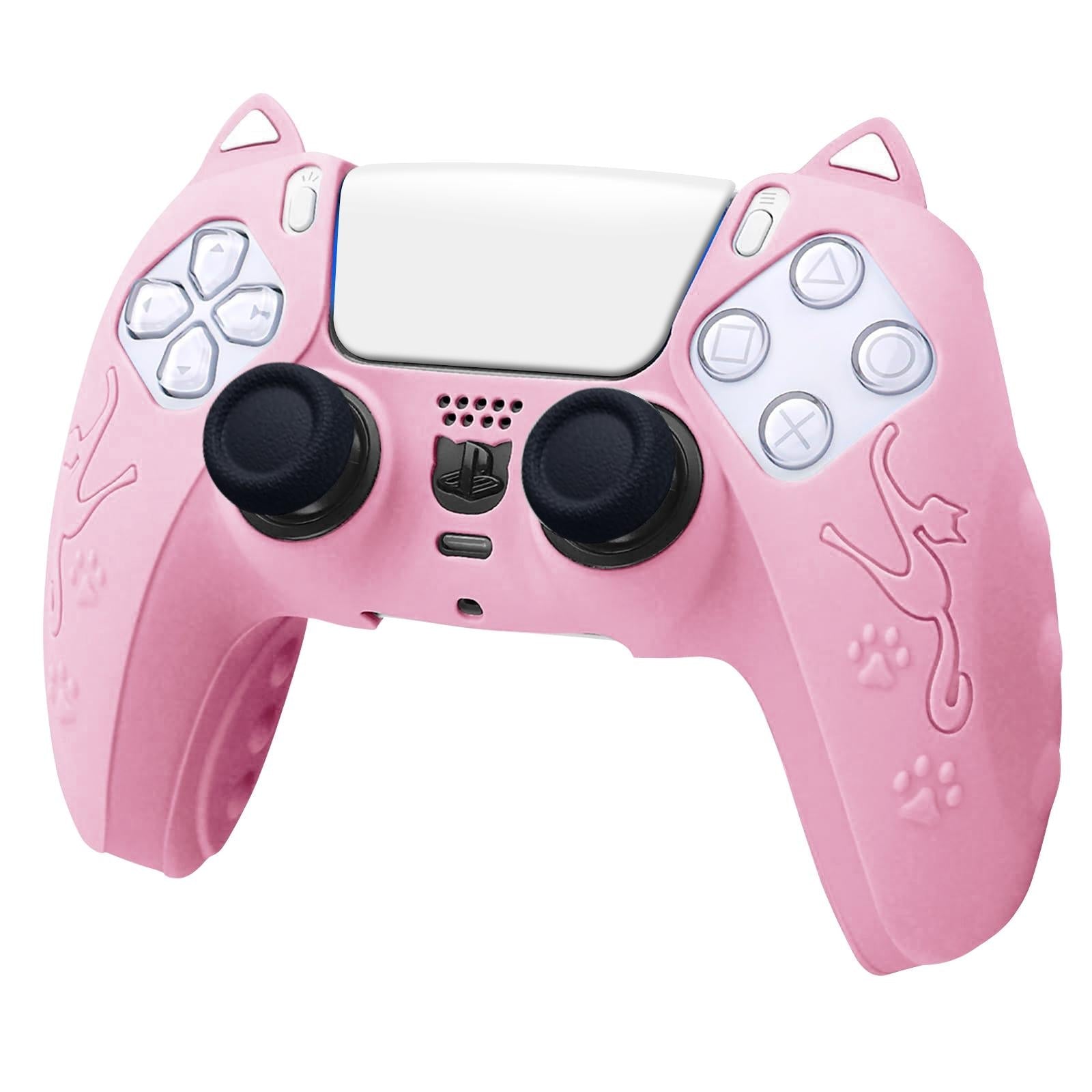 Silicone Cat Ear Gamepad Cover for Sony Ps5 - Purple