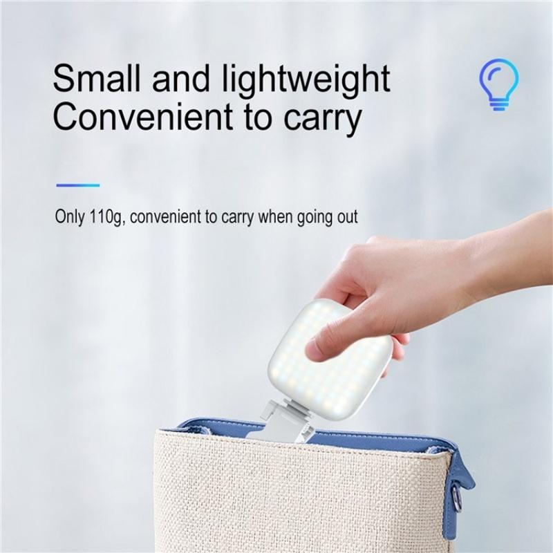 Portable Mini Clip-on Led Fill Light for Video Conferencing and Live Streaming - White 10