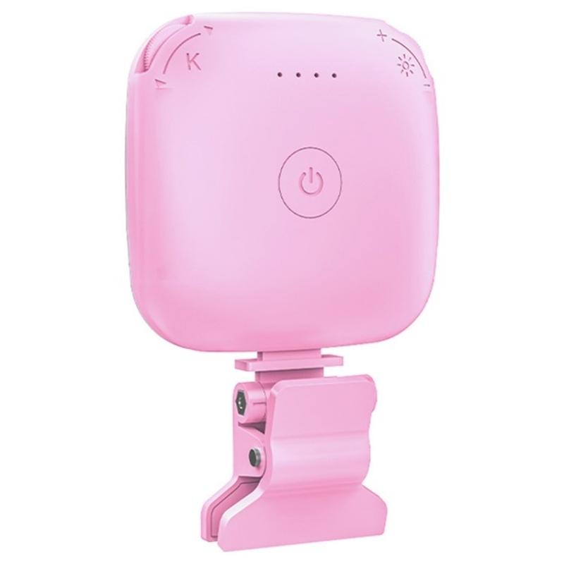 Portable Mini Clip-on Led Fill Light for Video Conferencing and Live Streaming - White 15