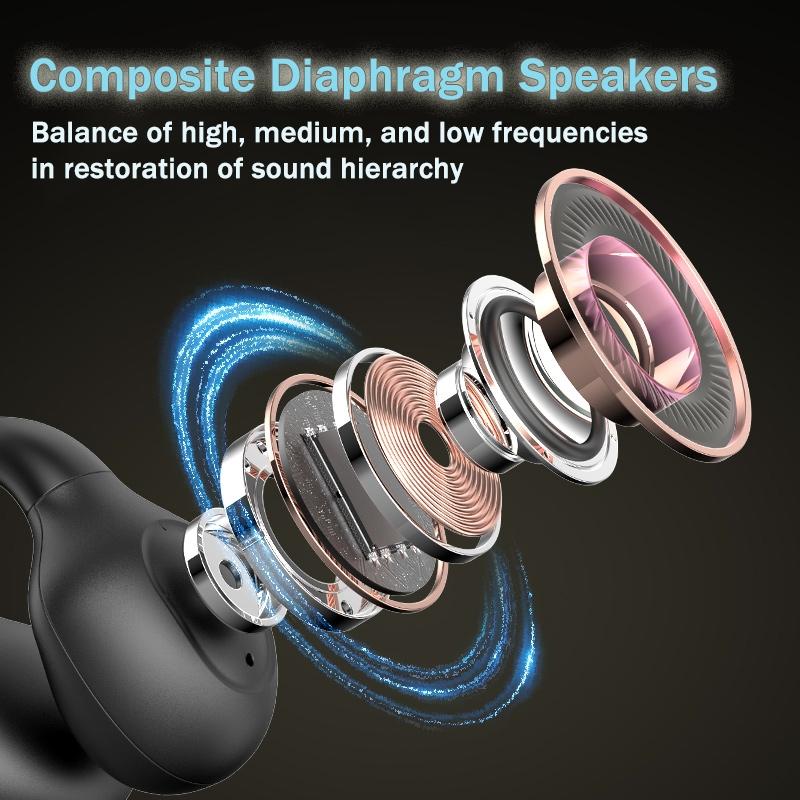 Wireless Bone Conduction Earbuds with Noise Reduction - Green 9