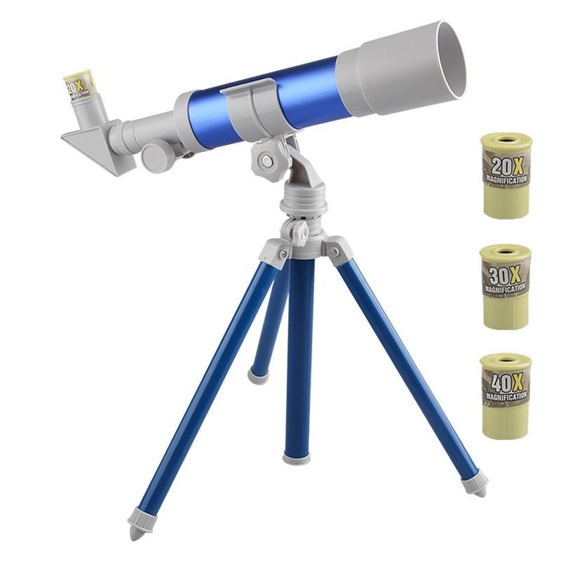 High-definition Children's Telescope for Science Education - B Model Blue