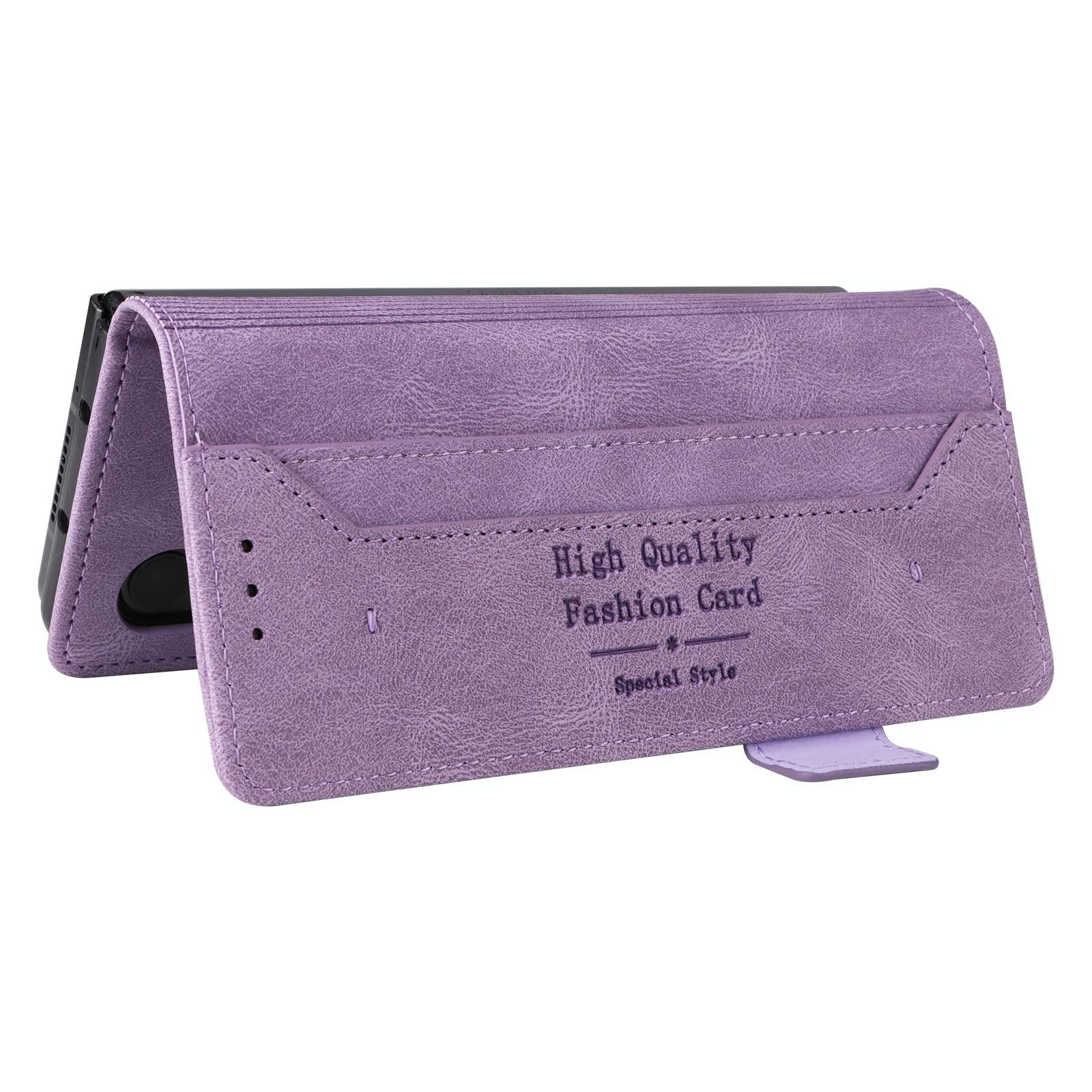 For Samsung Galaxy Z Fold4 5G Leather Flip Case With Magnetic Clasp - Green 12