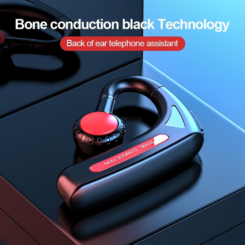 Wireless Bone Conduction Bluetooth Headset - Hanging Ear Design - Green 6