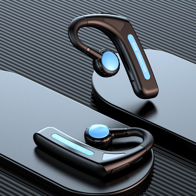 Wireless Bone Conduction Bluetooth Headset - Hanging Ear Design - Green 8