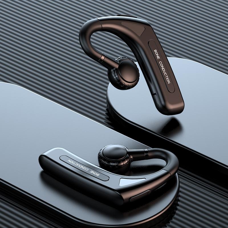 Wireless Bone Conduction Bluetooth Headset - Hanging Ear Design - Green 12