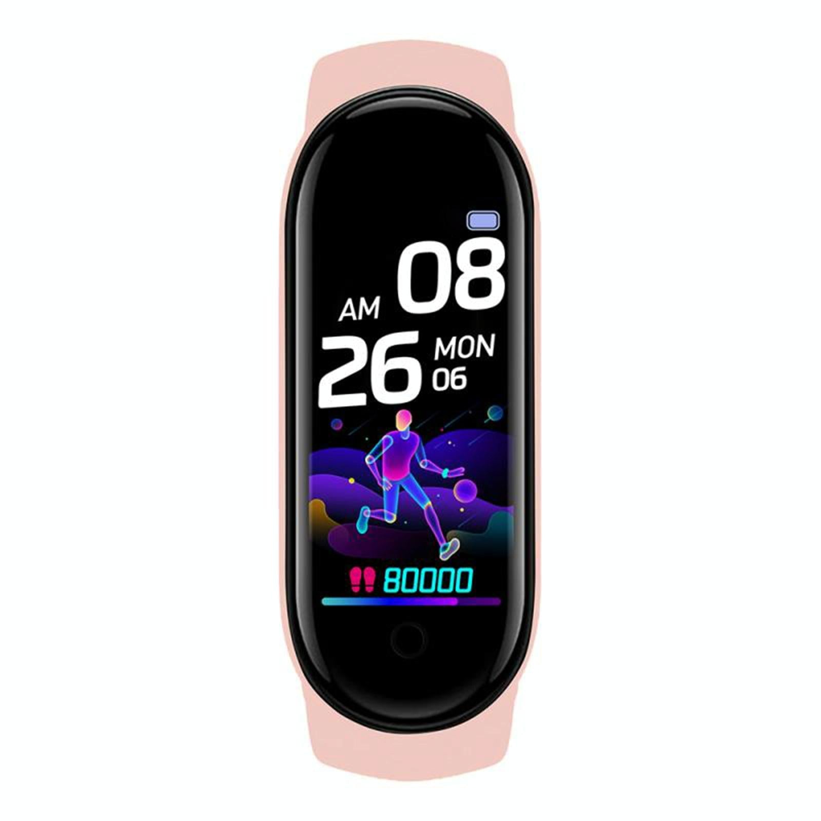 Advanced Health Tracker With Heart Rate Blood Pressure And Sleep Monitoring - Pink