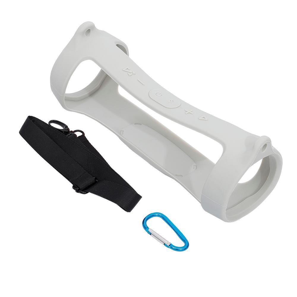 Jbl Charge 4 Speaker Cover with Strap & Carabiner - Portable Silicone Protection - Black 10