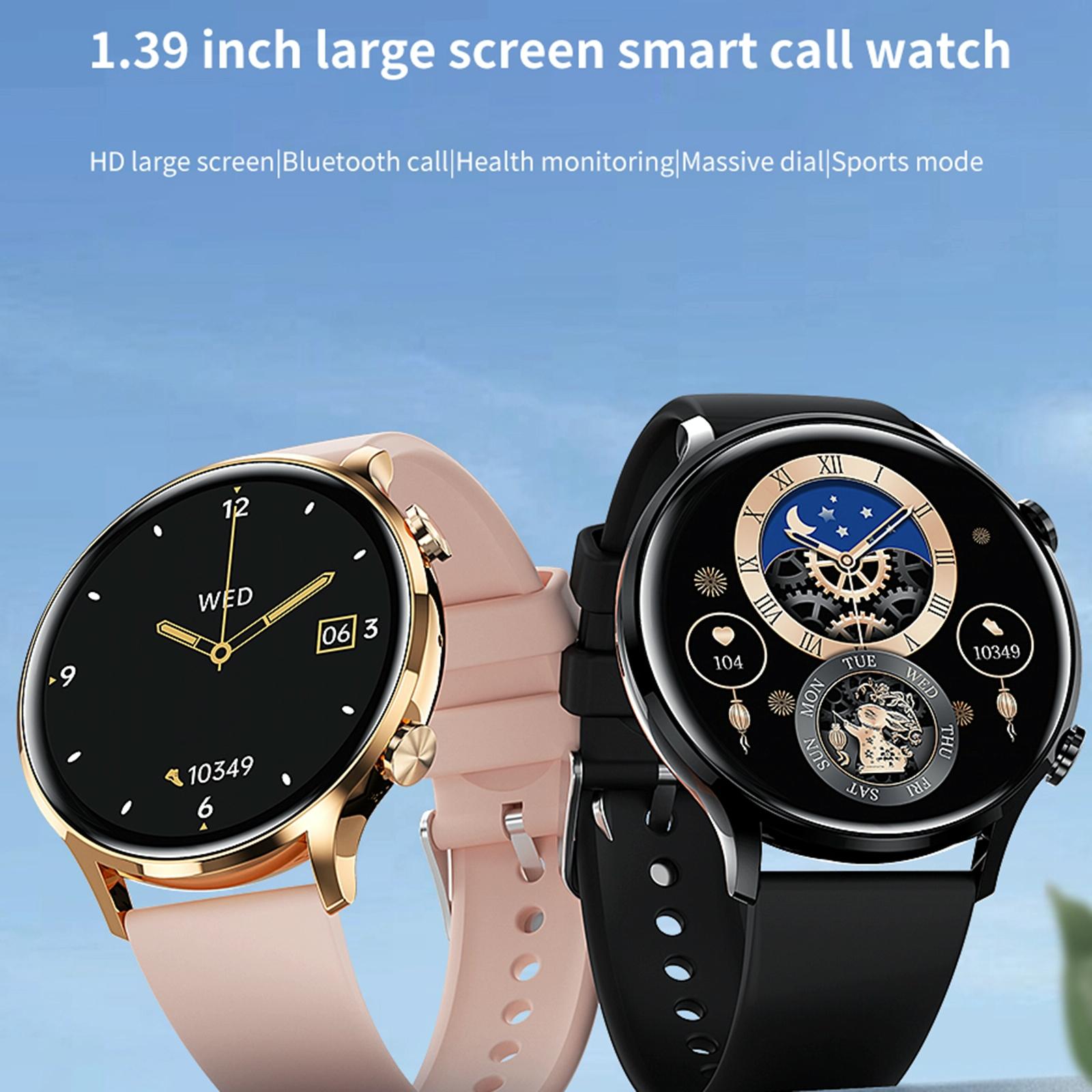 1.39 Inch Bt5.2 Smart Sport Watch Support Bluetooth Call / Sleep / Blood Oxygen / Temperature / Heart Rate / Blood Pressure Health Monitor - Black 6