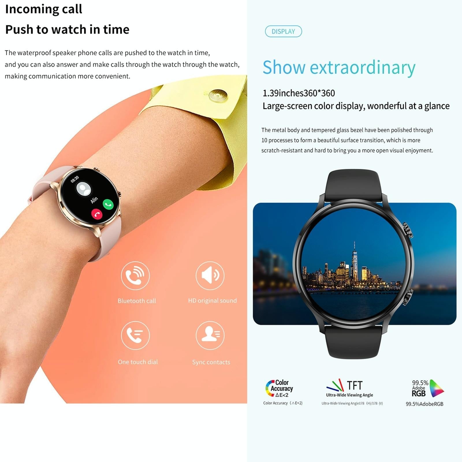 1.39 Inch Bt5.2 Smart Sport Watch Support Bluetooth Call / Sleep / Blood Oxygen / Temperature / Heart Rate / Blood Pressure Health Monitor - Black 10