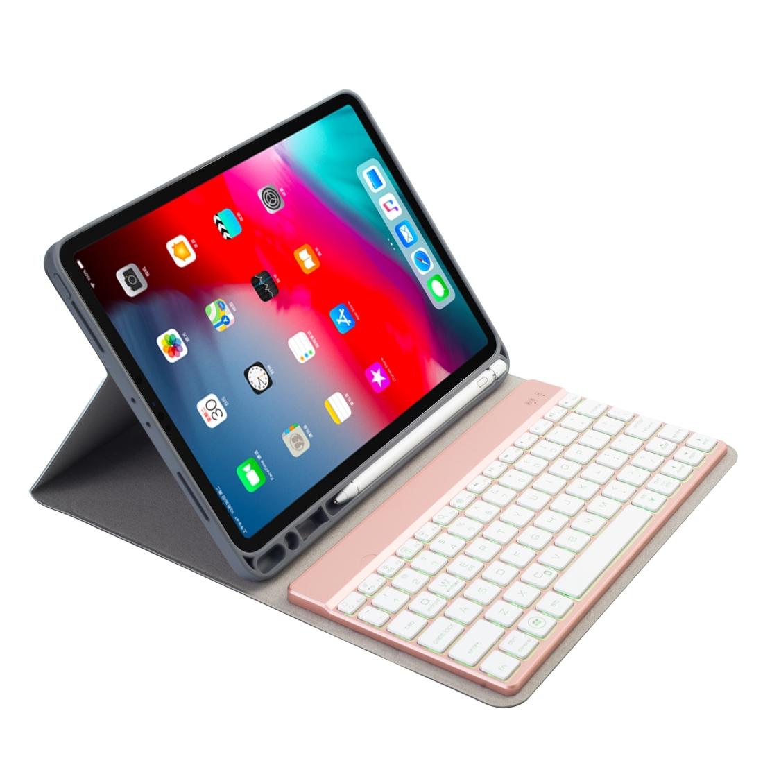 Multi-Colour Backlit Bluetooth Keyboard Case For Ipad Pro 11 With Holder & Pen Slot 5