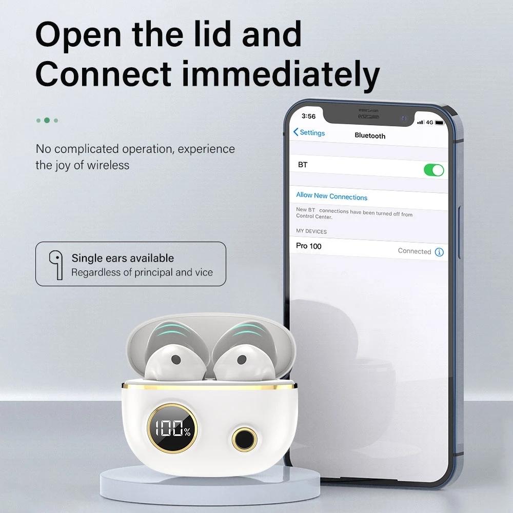 Waterproof 9d Stereo Bluetooth Earphones with Charging Case - Green 7