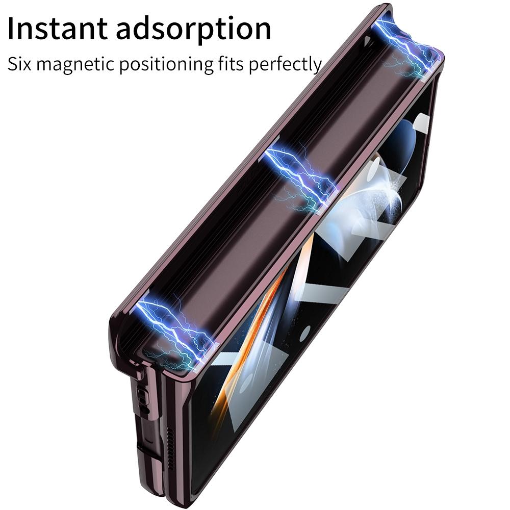 For Samsung Galaxy Z Fold4 5G Magnetic Hinged Case - Black 4