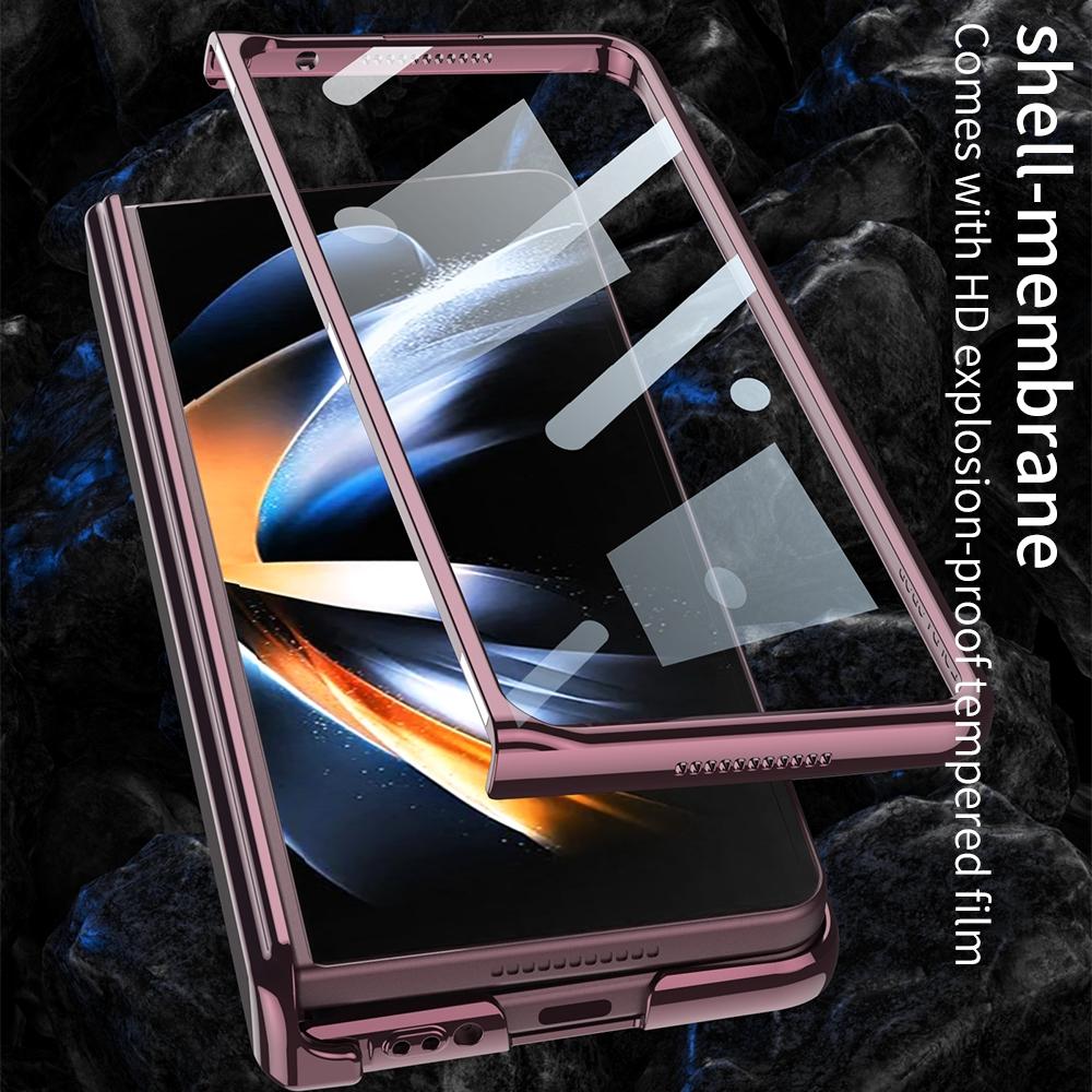 For Samsung Galaxy Z Fold4 5G Magnetic Hinged Case - Black 6