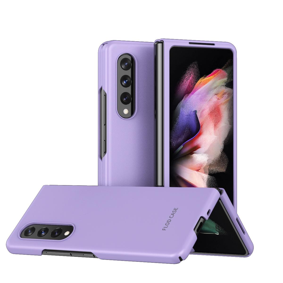For Samsung Galaxy Z Fold4 5G Foldable Shockproof Phone Case - Purple