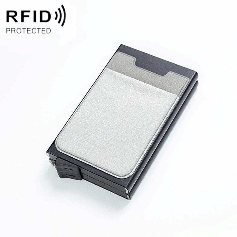 Rfid-blocking Coin Card Holder - Anti-degaussing - Silver