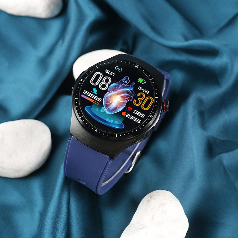 1.39 Inch Ip67 Waterproof Sports Health Monitoring Smart Bluetooth Calling Watch - Brown Leather 11