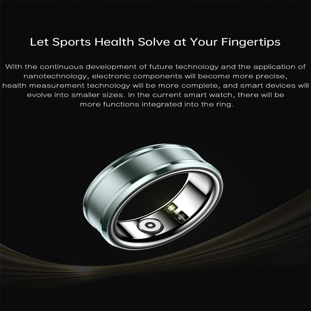 Smart Ring With Heart Rate Blood Oxygen & Sleep Monitoring - Size 18 - White 6