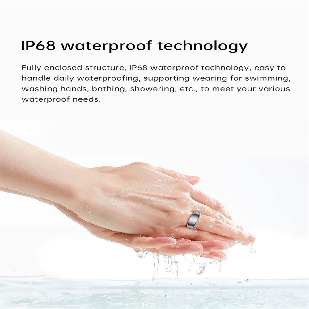 Smart Ring With Heart Rate Blood Oxygen & Sleep Monitoring - Size 18 - White 10