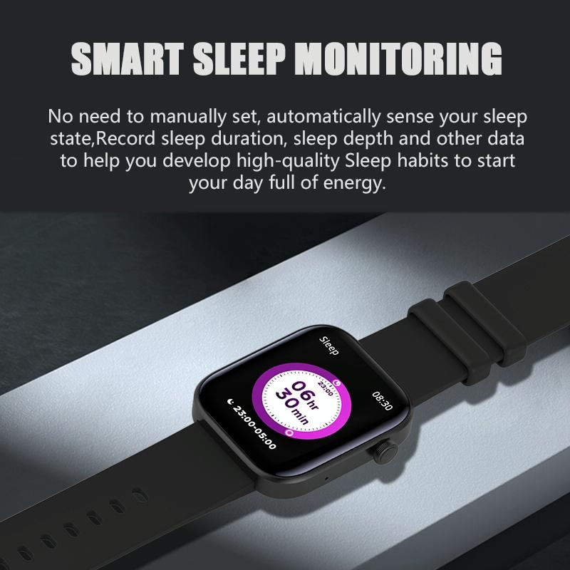 1.8 Inch Tft Screen Bluetooth Smart Watch Support Heart Rate Monitoring & 100+ Sports Modes - Blue 7