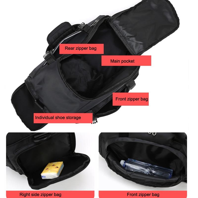 Waterproof Fitness Backpack For Swimming And Travel - Blue 6