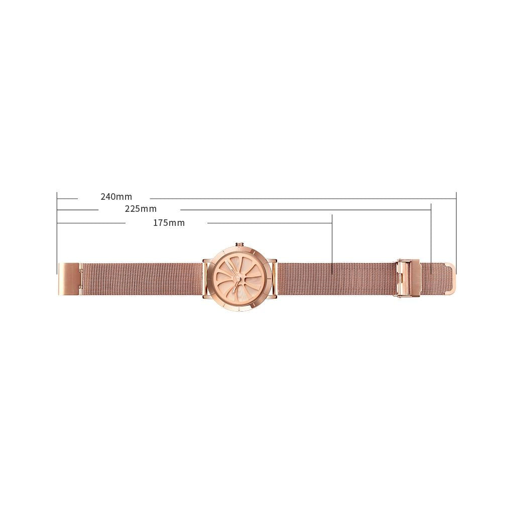 Stylish Skeleton Dial Waterproof Men Watch with Mesh Strap - White 6