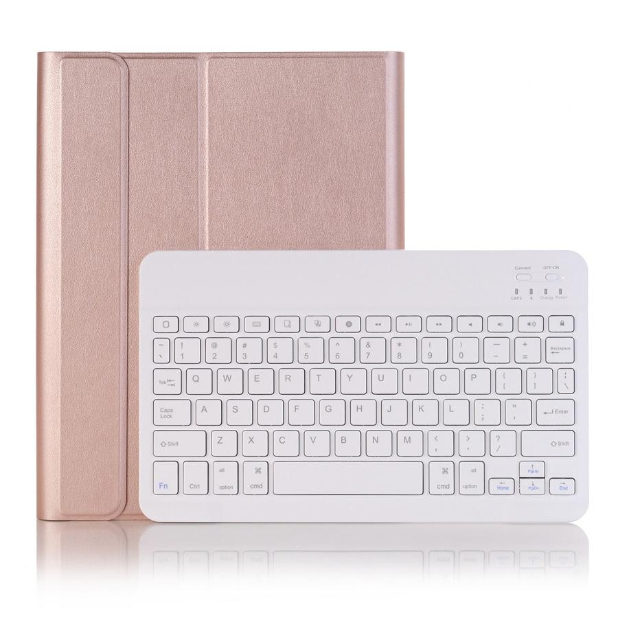 Bluetooth Keyboard Leather Tablet Case For Ipad Air 3 / Pro 10.5 / 10.2 - Detachable - Gold 10