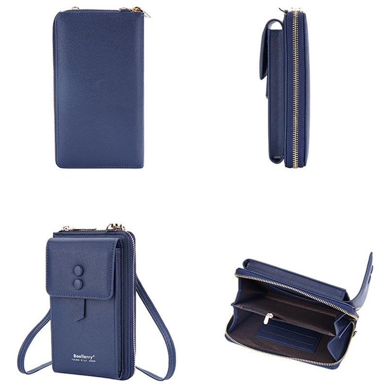 Adjustable Crossbody Phone Bag With Multi Card Slots - Pink 4