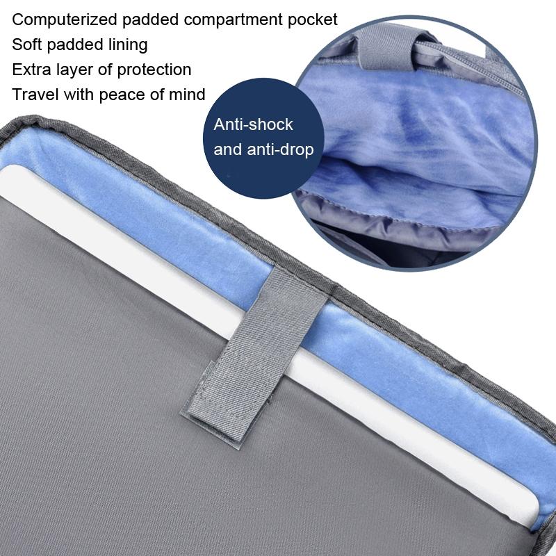 13 Oxford Cloth Laptop Backpack for Event - Black - Light Gray 7