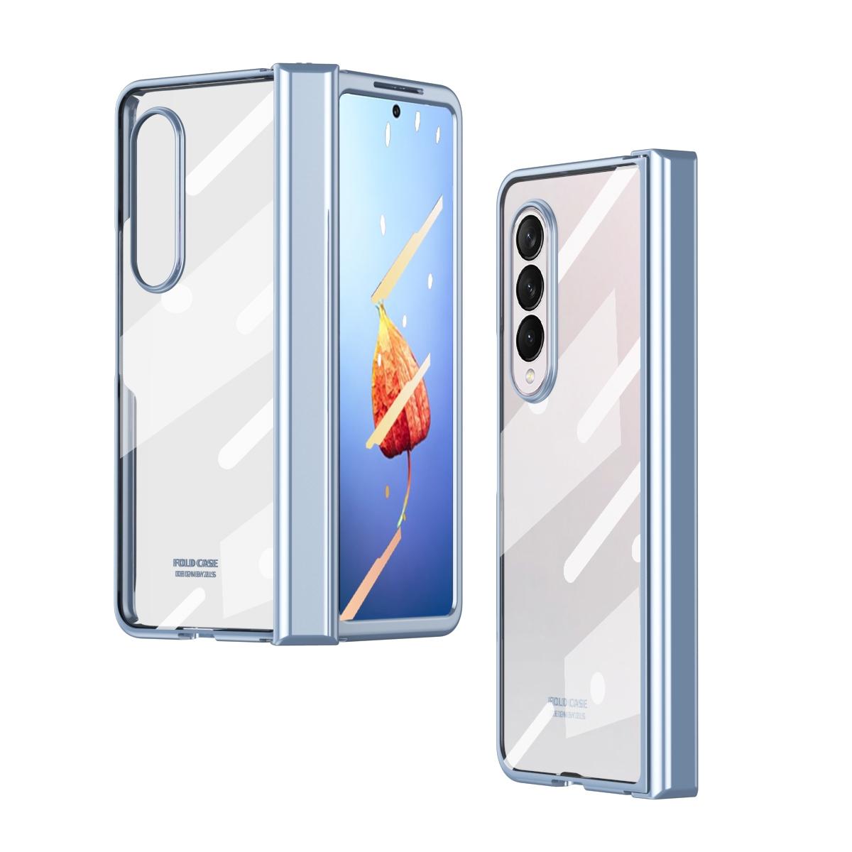For Samsung Galaxy z Fold4 5G Samsung Galaxy z Fold4 Full Body Electroplating Hinge Case - Integrated Design - Gold 6