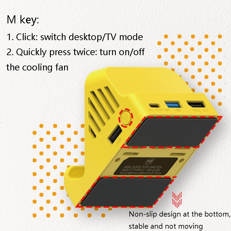 Nintendo Switch Hdmi Converter - Portable - Yellow-L391 6