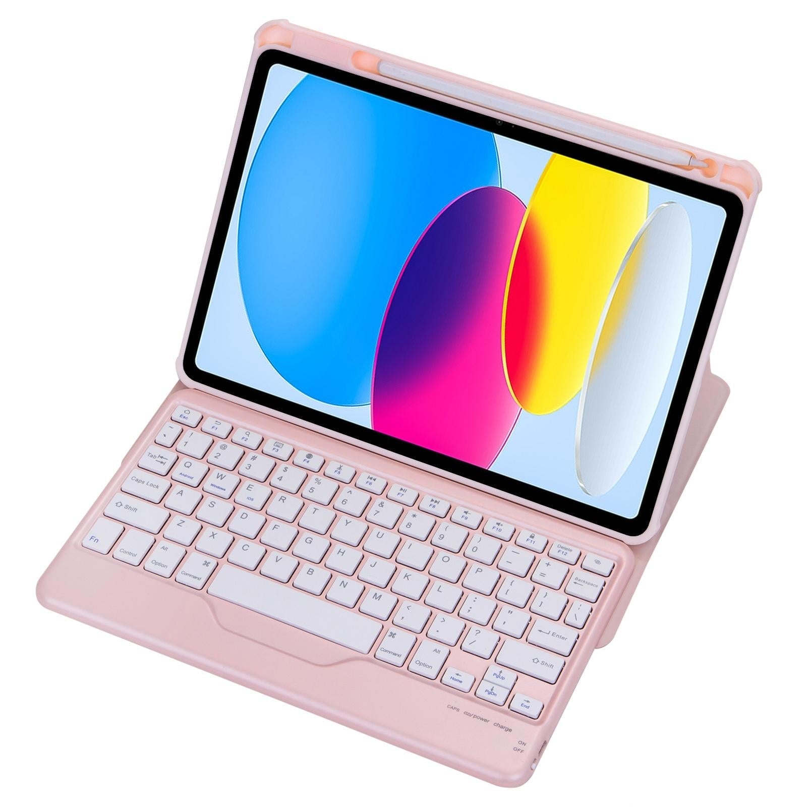 360 Rotation Bluetooth Keyboard Leather Case For Ipad 10.9 2022 - Green 8