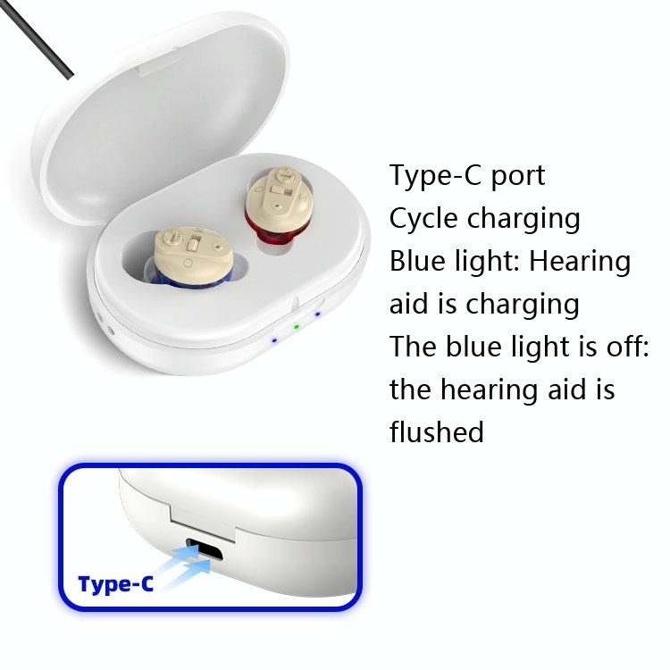 Portable Voice Amplifier For Seniors Black - Skin Colour Double Machine + White Charging Bin 4