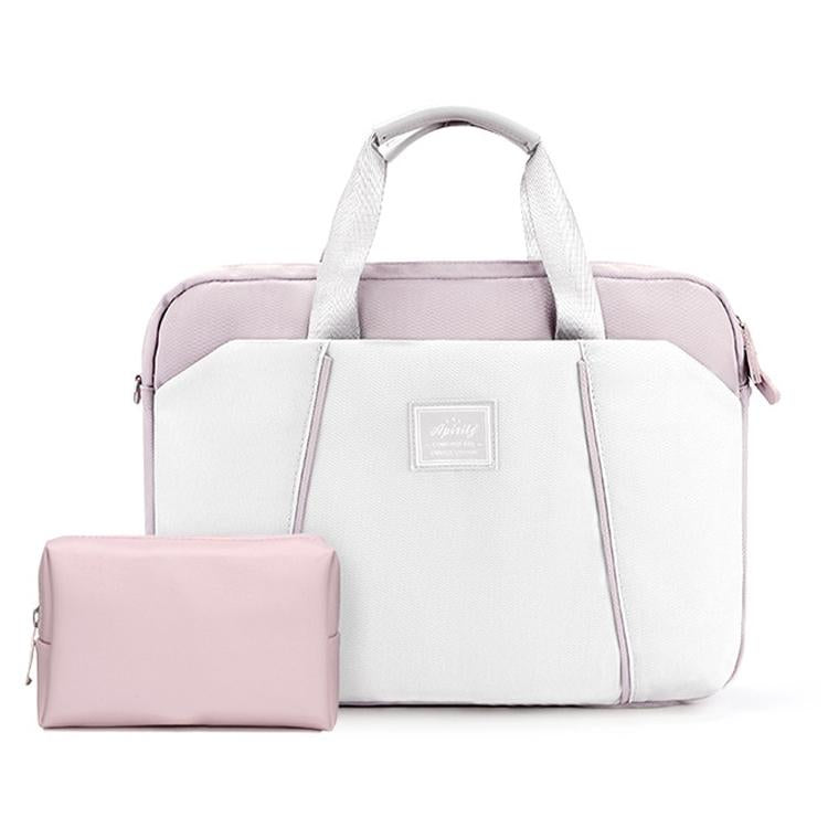 Computer Handheld Messenger Bag for Apple Macbook / Huawei / Xiaomi / Basne - Ladder Hand Gray + Gray Pu Power Package 9