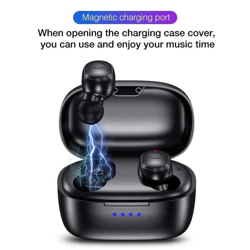 Waterproof Mini Touch-control Bluetooth Earphones with Noise Cancelling - Blue 6