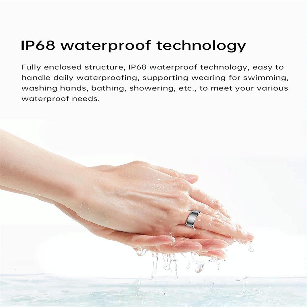 Smart Ring With Heart Rate Blood Oxygen And Sleep Monitoring - Size 20 - White 10