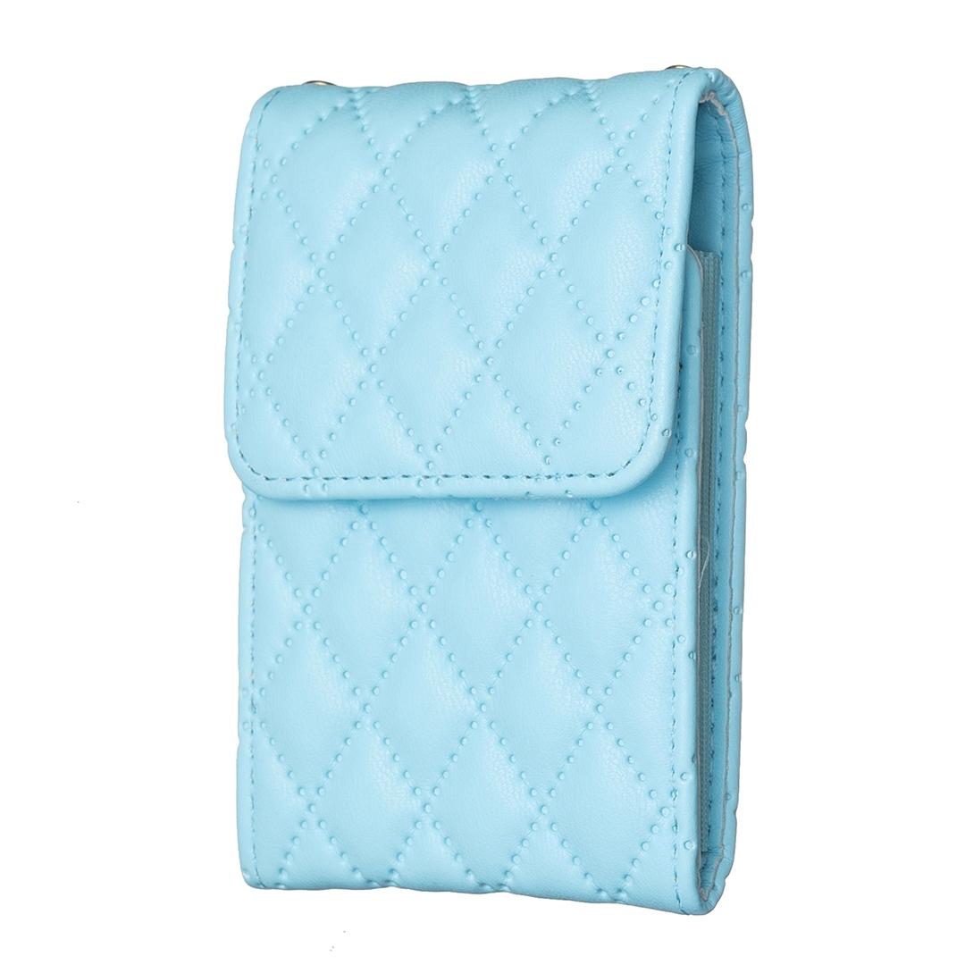 Vertical Card Bag For Mobile Phones Sticker - Blue