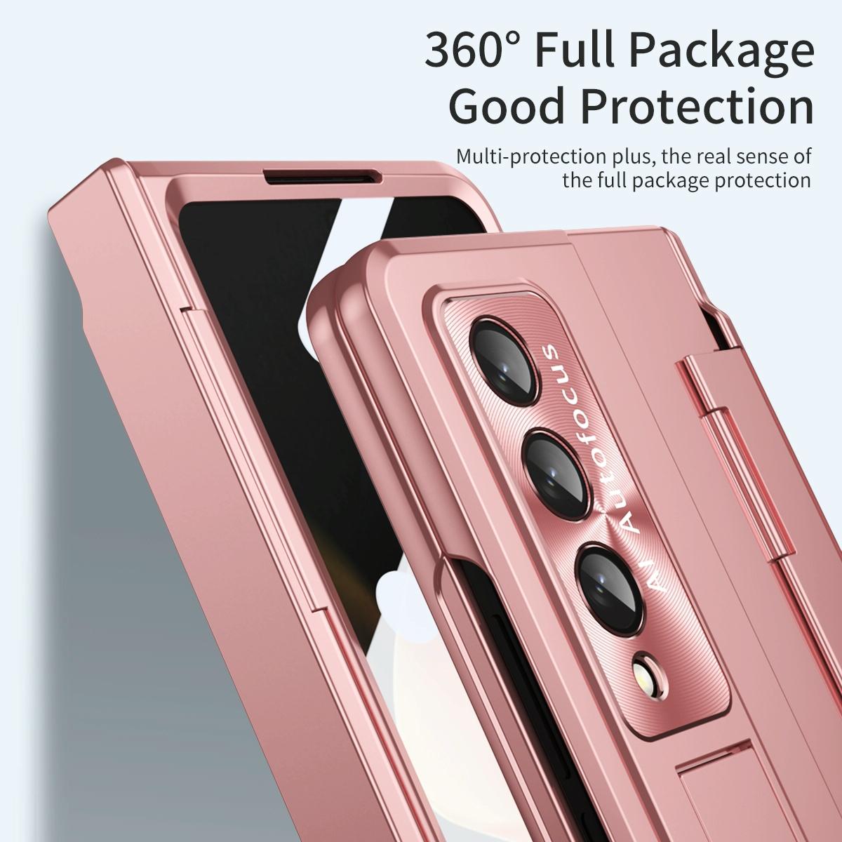 For Samsung Galaxy Z Fold4 5G Folding Case With Integrated Hinge - Black 10