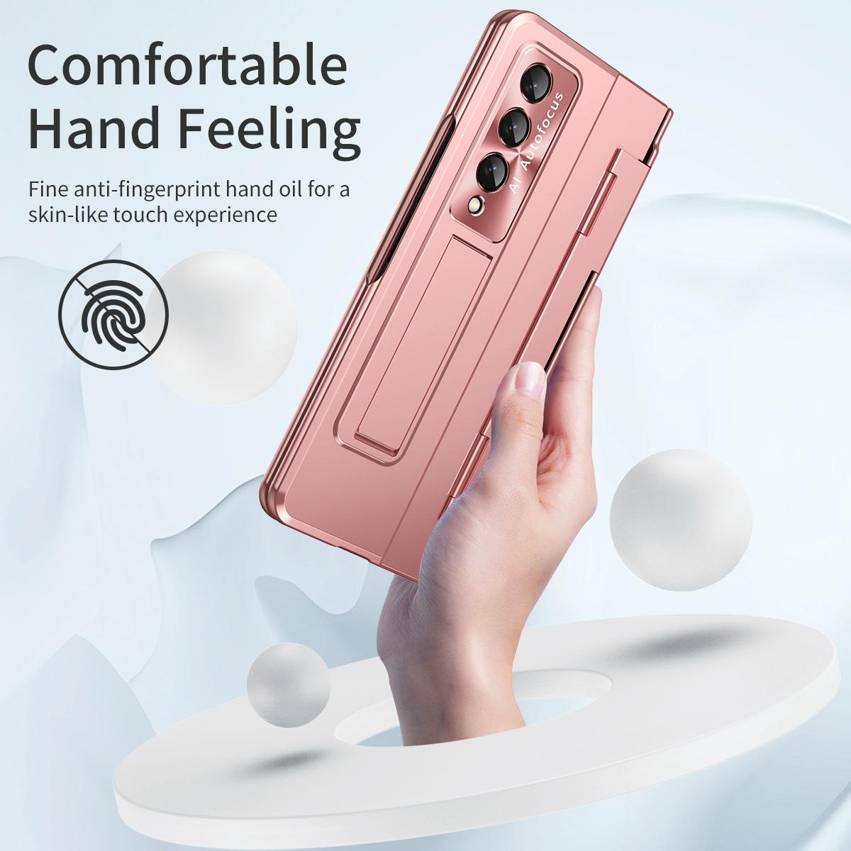 For Samsung Galaxy Z Fold4 5G Folding Case With Integrated Hinge - Black 13