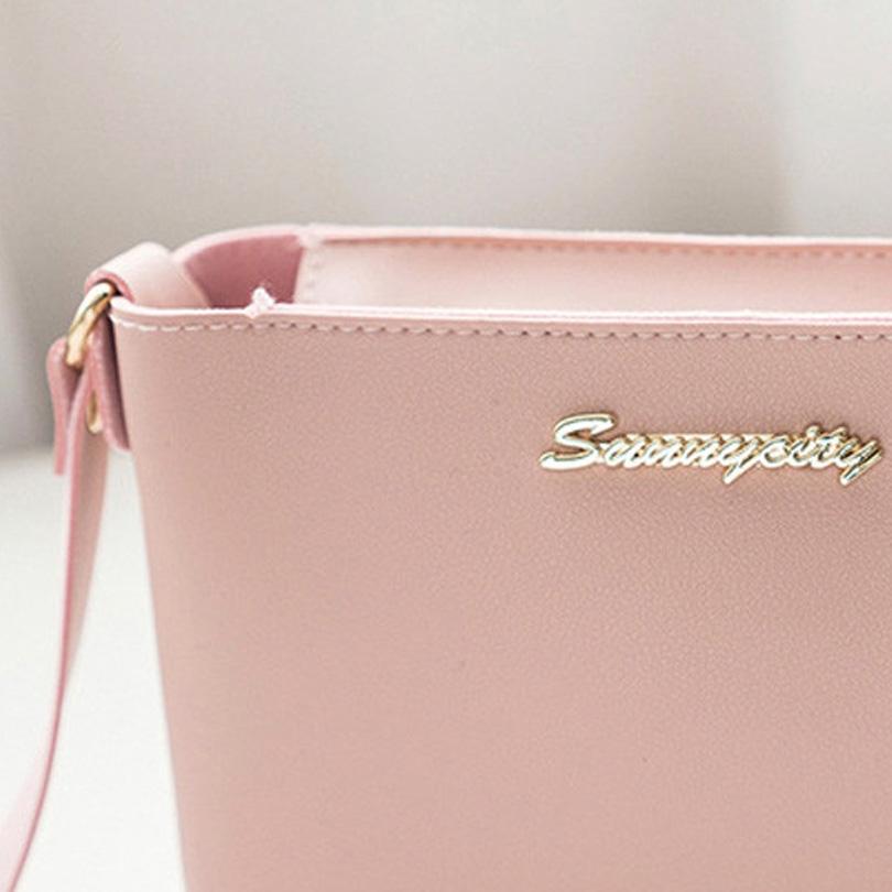 Stylish Pink Crossbody Bag With Zipper 7