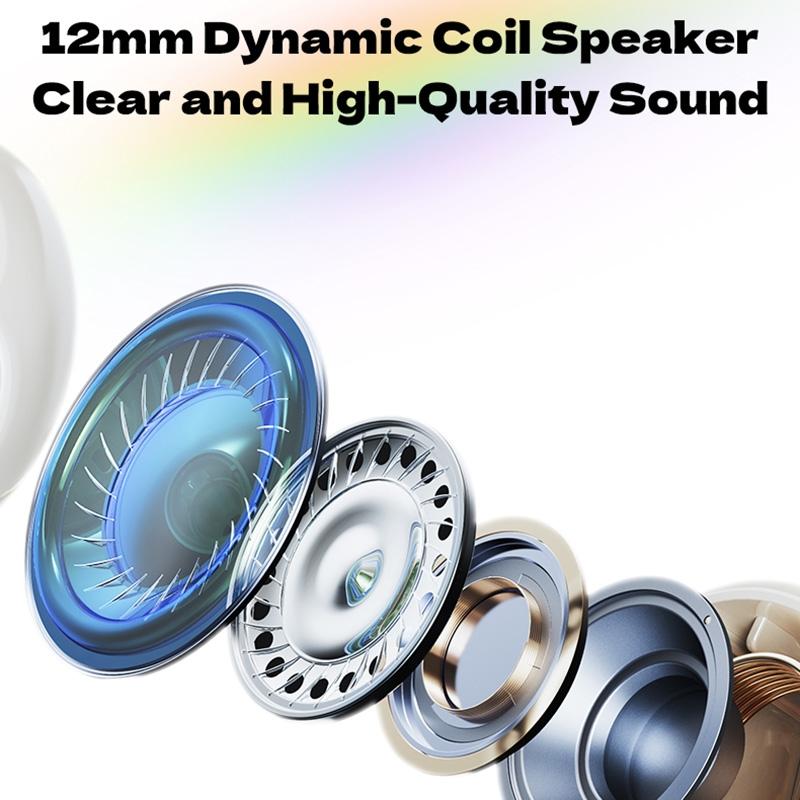 Transparent Bubble Tws Wireless Earphones with Lanyard - Purple 6