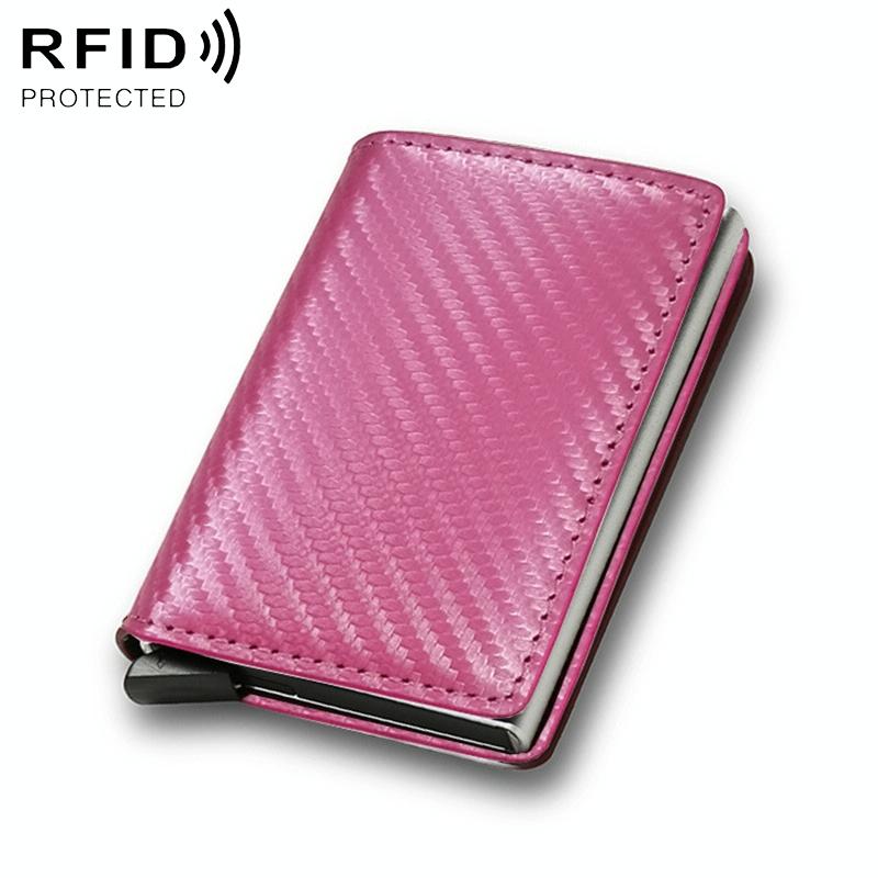 Carbon Fiber Rfid Wallet for Men - Brown 9