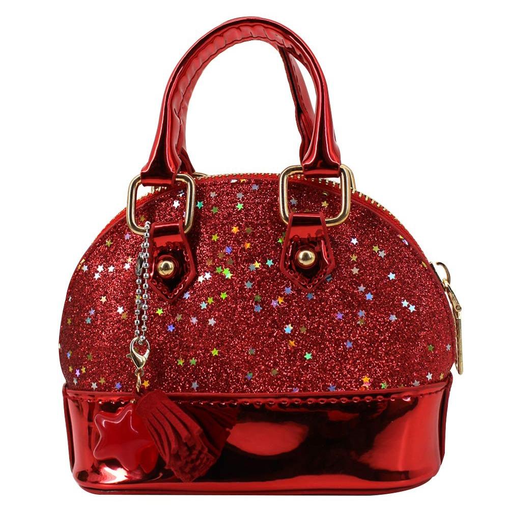 Mini Leather Shoulder Bag For Girls Cute & Compact - Red