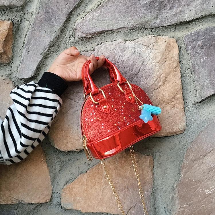 Mini Leather Shoulder Bag For Girls Cute & Compact - Red 6