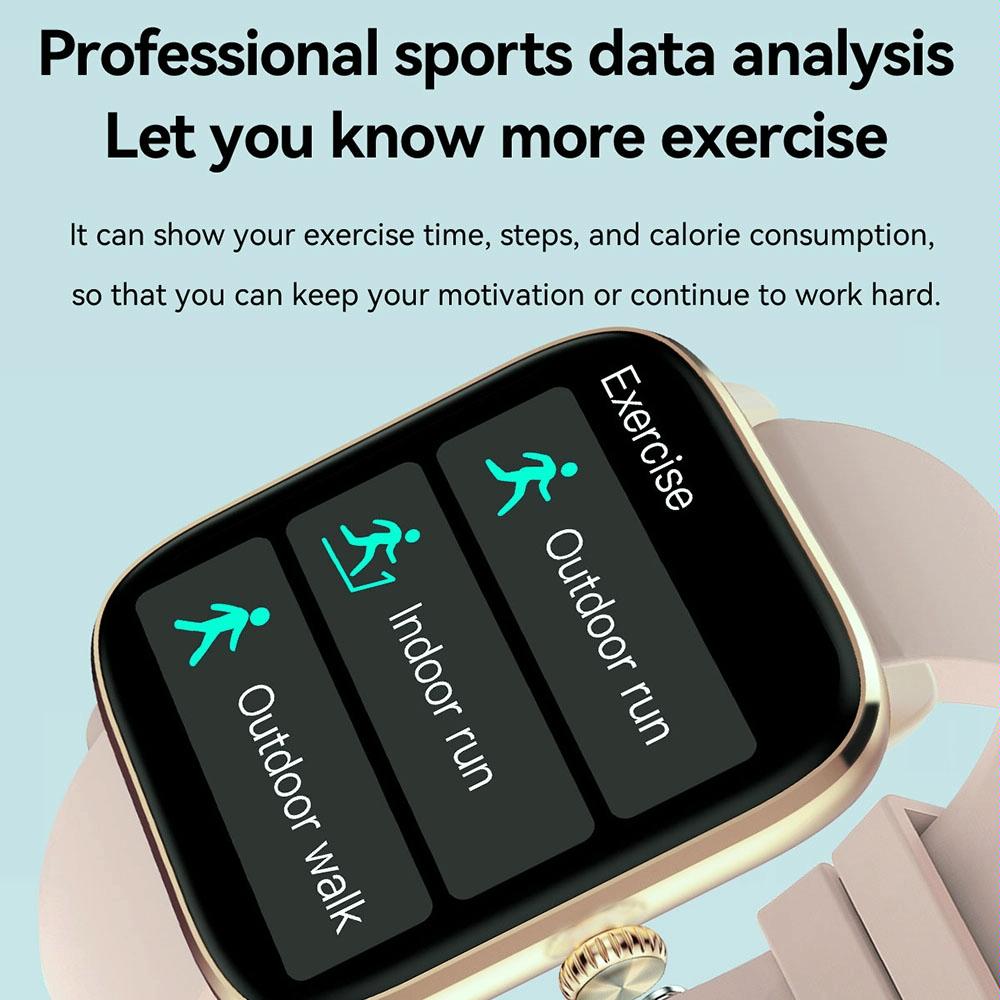 1.96 Inch Ip67 Waterproof Silicone Band Smart Watch Supports Dual-Mode Bluetooth Call / Heart Rate Monitoring - Gold 10
