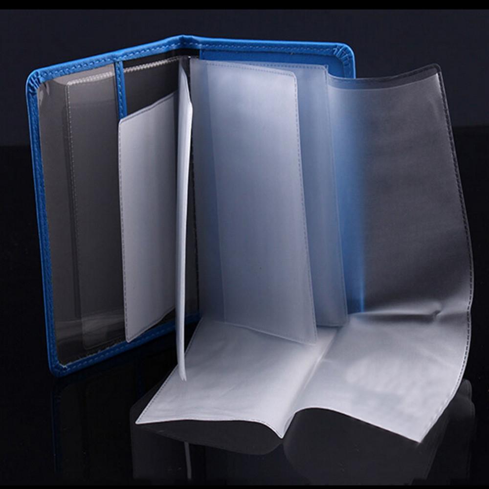 Stylish Pu Leather Driving License Holder Wallet - Grey 4