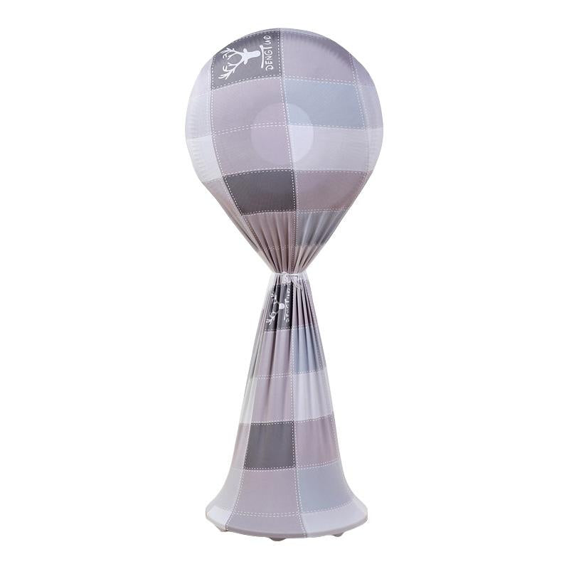 Fan Dust-proof Cover for Household Floor - Gray Grid 14